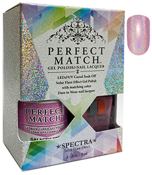 LeChat Perfect Match Spectra Gel Polish + Nail Lacquer Galactic Pink - 5oz