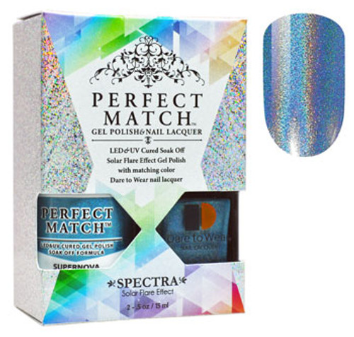 LeChat Perfect Match Spectra Gel Polish + Nail Lacquer Supernova - 5oz