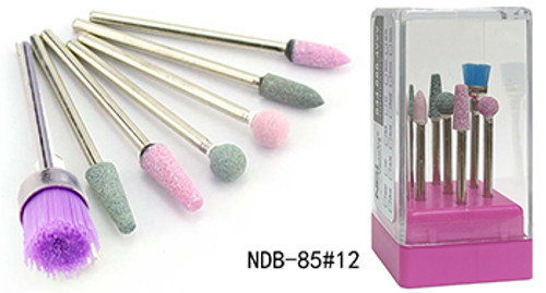 NDi beauty Diamond Carbide Bit Set 7 PCS - 3/32 Shank - NDB85-12 NDi beauty Diamond Carbide Bit Set 7 PCS - 3/32 Shank - NDB85-12