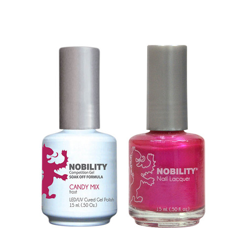 LeChat Nobility Gel Polish & Nail Lacquer Duo Set Candy Mix - .5 oz / 15 ml