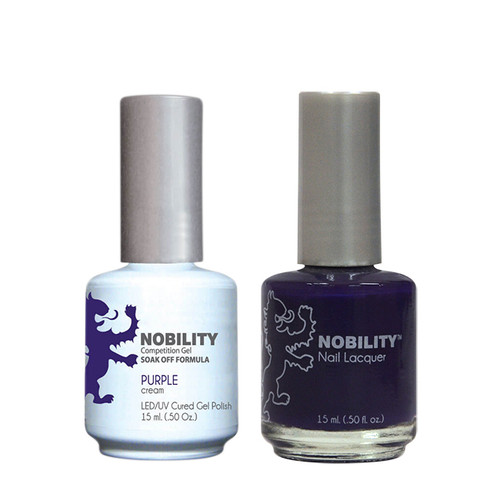 LeChat Nobility Gel Polish & Nail Lacquer Duo Set Purple - .5 oz / 15 ml