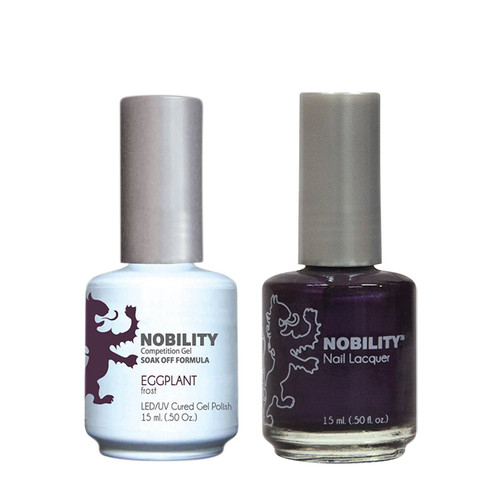 LeChat Nobility Gel Polish & Nail Lacquer Duo Set Eggplant - .5 oz / 15 ml