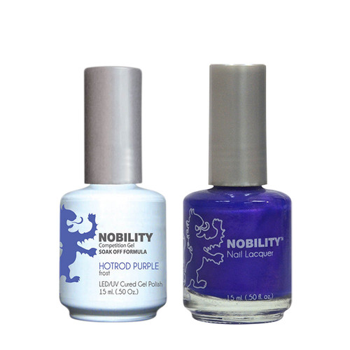 LeChat Nobility Gel Polish & Nail Lacquer Duo Set Hotrod Purple - .5 oz / 15 ml