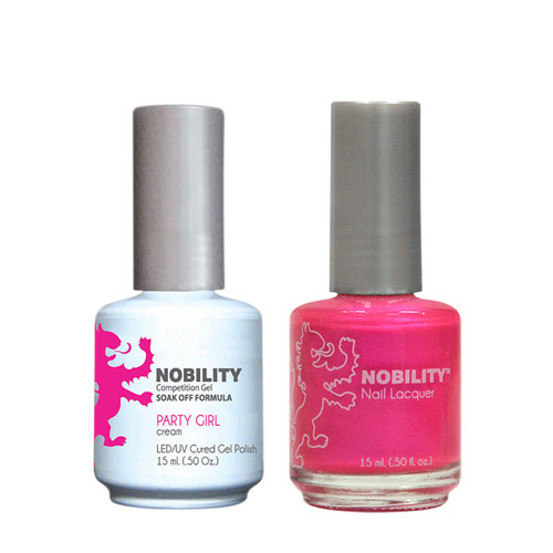 LeChat Nobility Gel Polish & Nail Lacquer Duo Set Party Girl - .5 oz / 15 ml