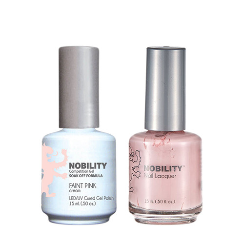 LeChat Nobility Gel Polish & Nail Lacquer Duo Set Faint Pink - .5 oz / 15 ml
