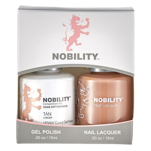 LeChat Nobility Gel Polish & Nail Lacquer Duo Set Tan - .5 oz / 15 ml