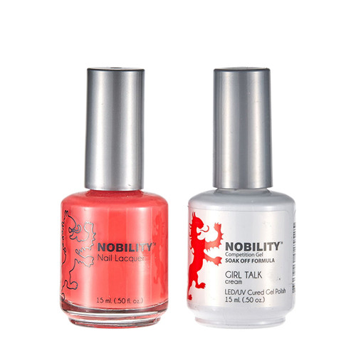 LeChat Nobility Gel Polish & Nail Lacquer Duo Set Girl Talk - .5 oz / 15 ml