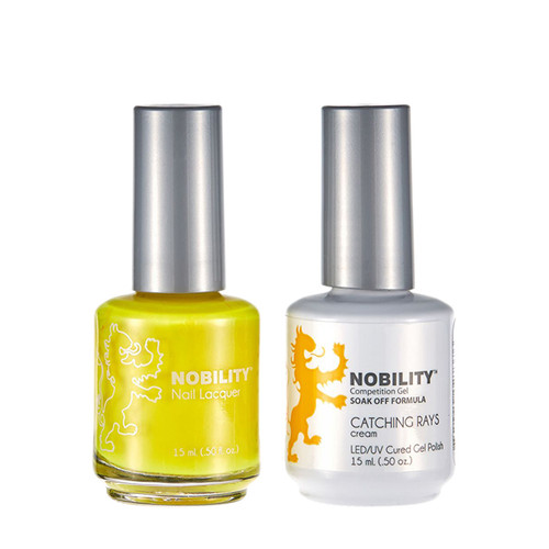 LeChat Nobility Gel Polish & Nail Lacquer Duo Set Catching Rays - .5 oz / 15 ml