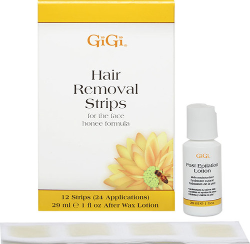 GiGi Hair Removal Strips, For Face, 12 Strips (24 Applications)