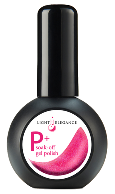 Light Elegance P+ Glitter Gel Polish Pinch Me Pink - 15 ml