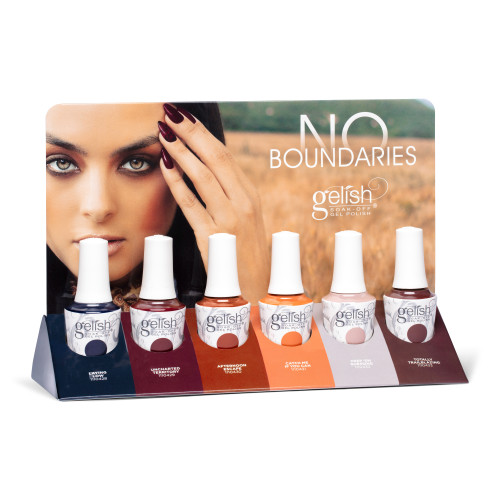 Gelish Soak-Off Gel No Boundaries Fall 2021 Collection - 6 PC***No Display Gelish Soak-Off Gel No Boundaries Fall 2021 Collection - 6 PC***No Display