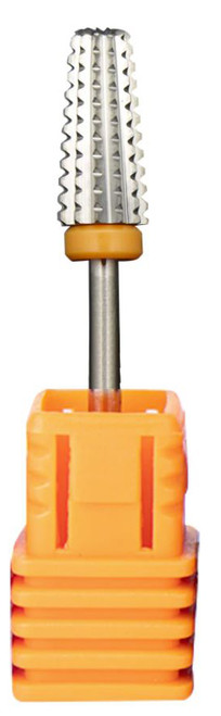 Titanium Volcano Tapered Carbide Bit - (2X COARSE / SILVER) 3/32" Shank Titanium Volcano Tapered Carbide Bit - (2X COARSE / SILVER) 3/32" Shank