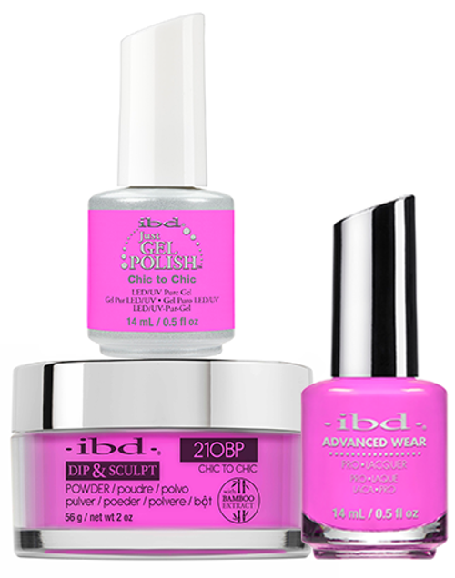 ibd Gel & Dip & Lacquer Trio Set Chic to Chic