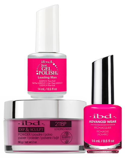 ibd Gel & Dip & Lacquer Trio Set Leading Man