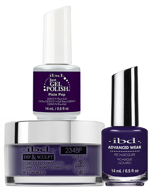 ibd Gel & Dip & Lacquer Trio Set Pixie Pop