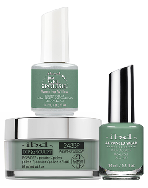 ibd Gel & Dip & Lacquer Trio Set Weeping Willow