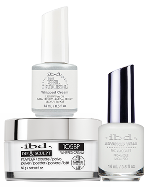 ibd Gel & Dip & Lacquer Trio Set Whipped Cream