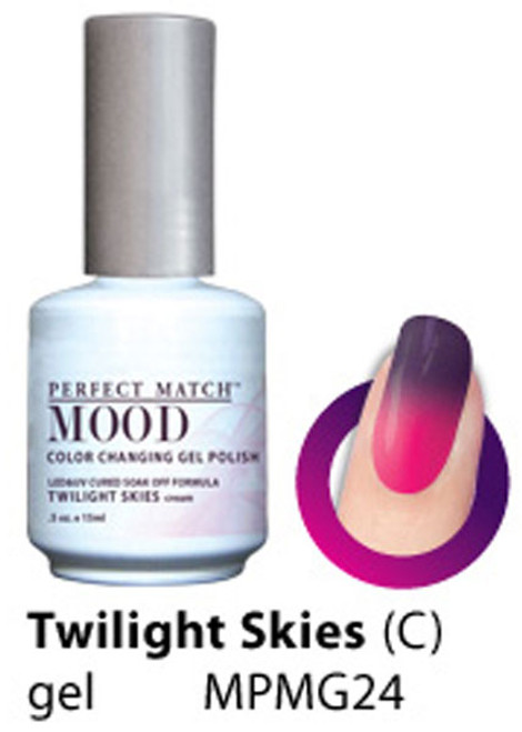 LeChat Perfect Match Mood Gel Polish Twilight Skies - .5oz