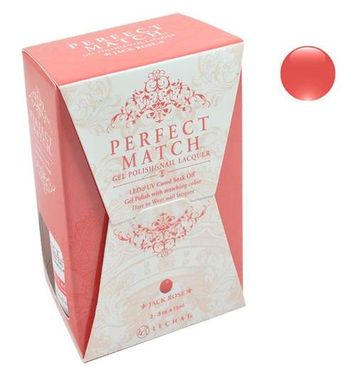 LeChat Perfect Match Gel Polish & Nail Lacquer Jack Rose - .5oz