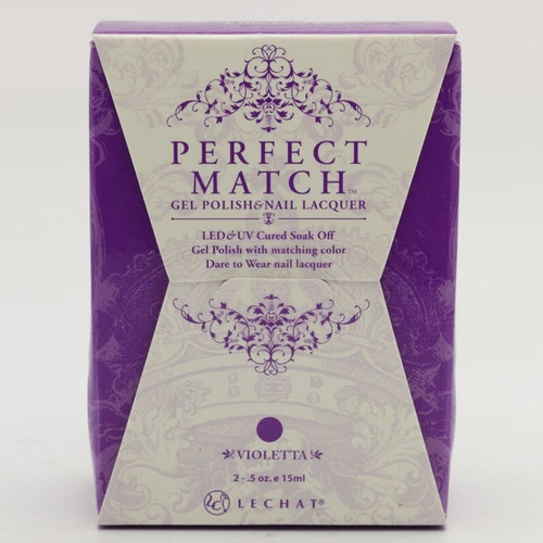 LeChat Perfect Match Gel Polish & Nail Lacquer Violetta - .5oz