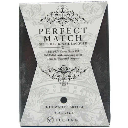 LeChat Perfect Match Gel Polish & Nail Lacquer Down to Earth - .5oz