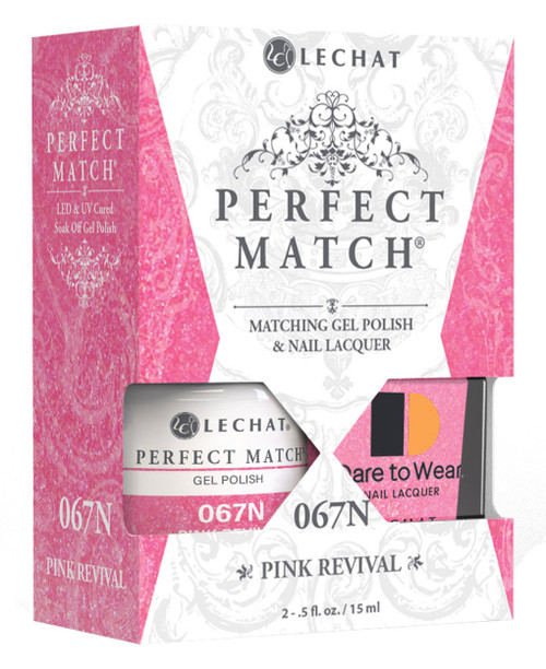 LeChat Perfect Match Gel Polish & Nail Lacquer Pink Revival - .5 oz