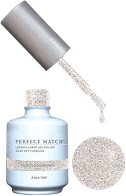 LeChat Perfect Match Gel Polish & Nail Lacquer Frosted Diamonds - .5oz