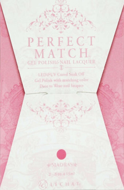LeChat Perfect Match Gel Polish & Nail Lacquer Madras- .5oz