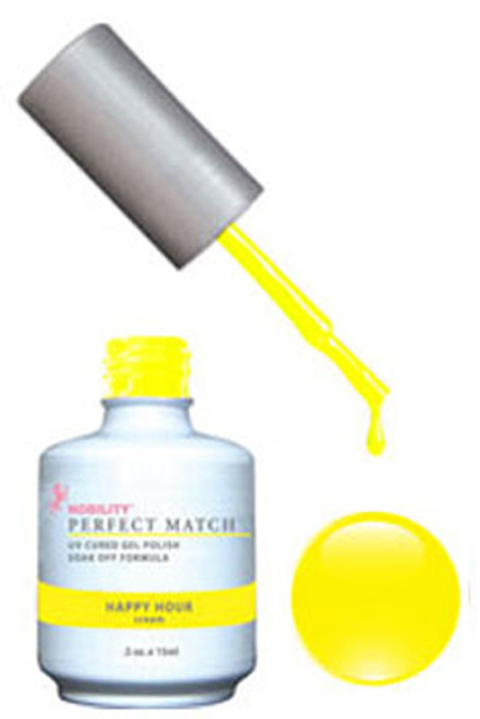 LeChat Perfect Match Gel Polish & Nail Lacquer Neon Happy Hour - .5oz