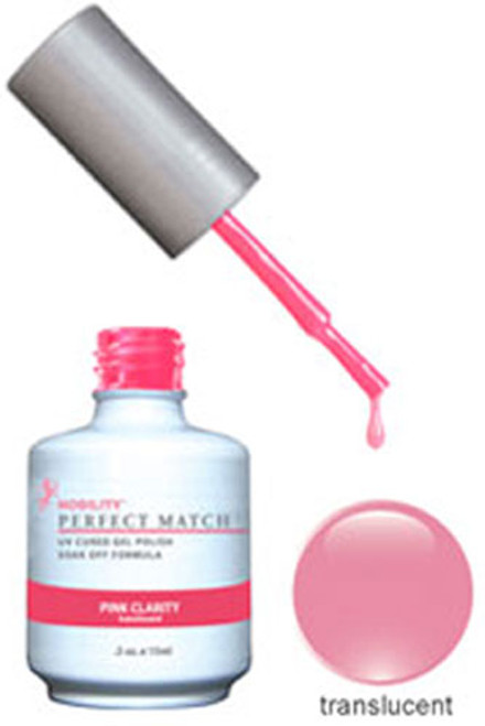LeChat Perfect Match Gel Polish & Nail Lacquer Pink Clarity - .5oz