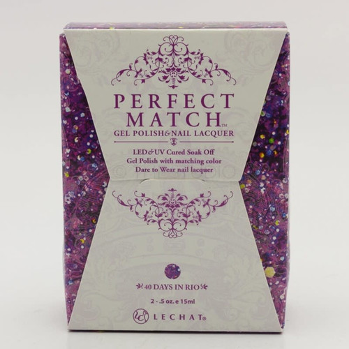 LeChat Perfect Match Gel Polish & Nail Lacquer 40 Days in Rio - .5oz