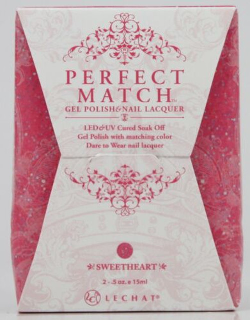 LeChat Perfect Match Gel Polish & Nail Lacquer Sweetheart - .5oz