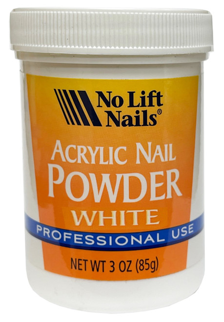 No Lift Nails Ultra Sift Acrylic Powder WHITE - 3 oz (85g)