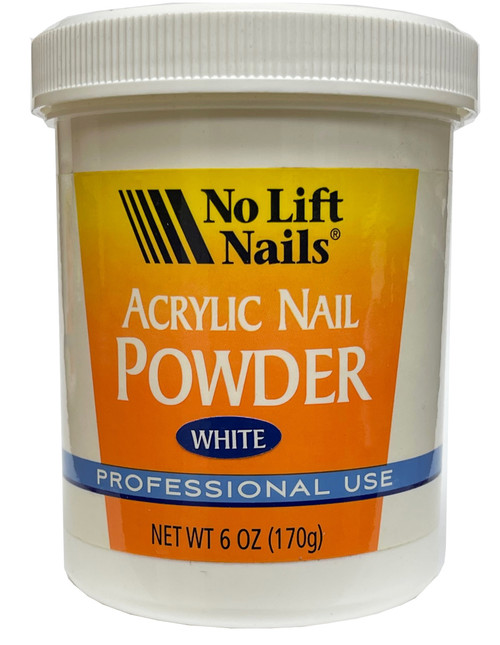 No Lift Nails Ultra Sift Acrylic Powder WHITE - 6 oz (170g)