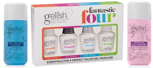 Gelish Soak-Off Essentials Remover and Cleanser Basic Care Kit