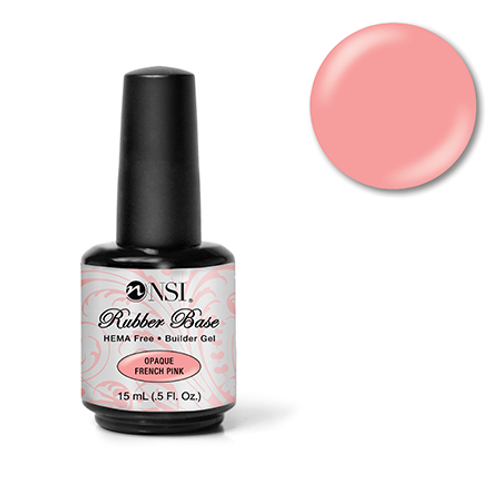 NSI Rubber Base Opaque French Pink - .5 oz (15 mL)