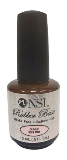 NSI Rubber Base Opaque Soft Pink - .5 oz (15 mL)