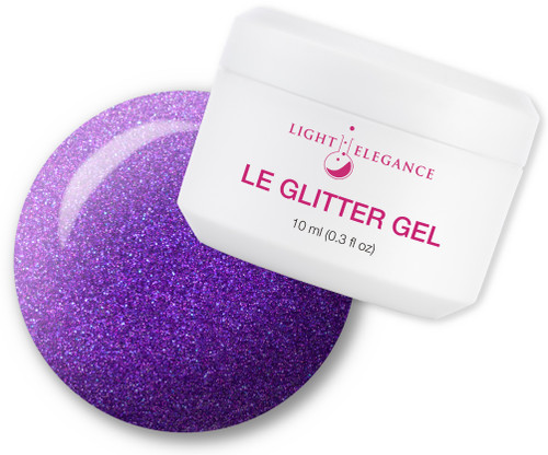 Light Elegance UV/LED Glitter Gel Amethyst Kiss - 10 ml)