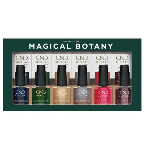 CND Shellac & Vinylux Prepack Magical Botany Holiday 2023 Collection - 12 PC