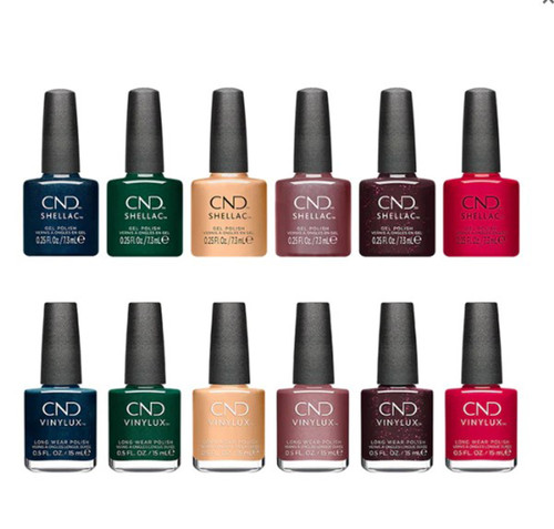 CND Shellac & Vinylux Prepack Magical Botany Holiday 2023 Collection - 12 PC