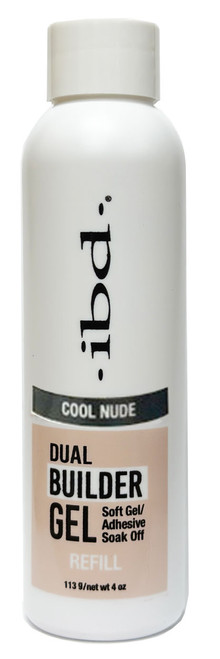 ibd Soft Gel Dual Builder Gel - Cool Nude - 4 oz / 113 g