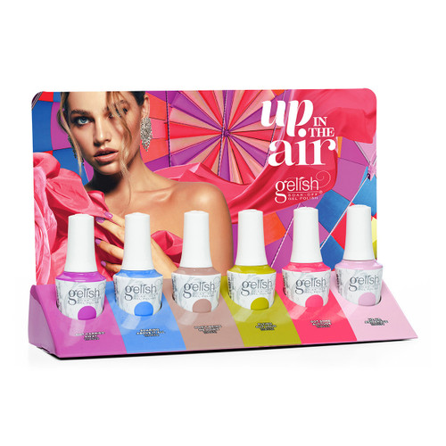 Gelish Summer 2024 Up In The Air Collection -  6 PC Display