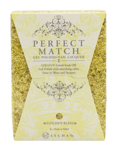 LeChat Perfect Match Gel Polish & Nail Lacquer Golden Bliss - .5oz