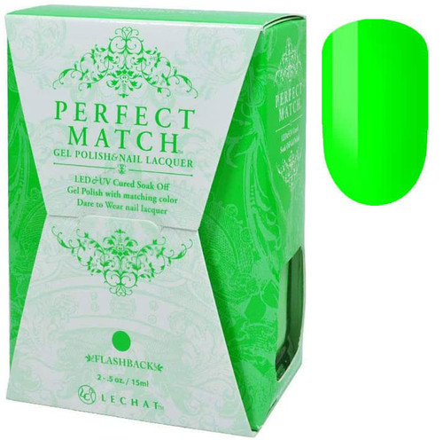 LeChat Perfect Match Gel Polish & Nail Lacquer Flashback - .5oz