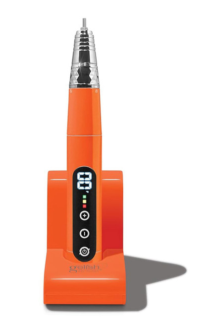 Gelish MINI Go File Cordless Nail File - Neon Orange