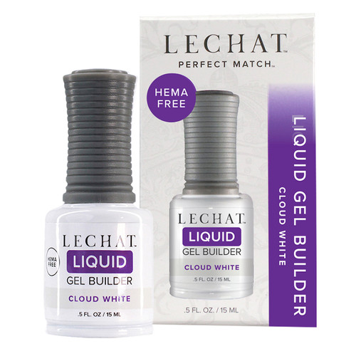LeChat Perfect Match Liquid Gel Builder Cloud White - .5oz