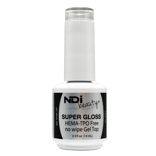 NDi beauty HEMA & TPO - Free Super Gloss No Wipe Gel Top - .5 oz