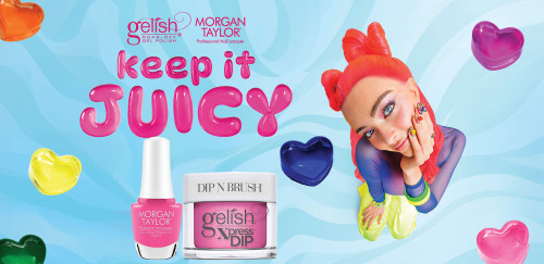 Gelish & Morgan Taylor Summer 2026 Keep It Juicy collection Duo (Lacquer & Dip)