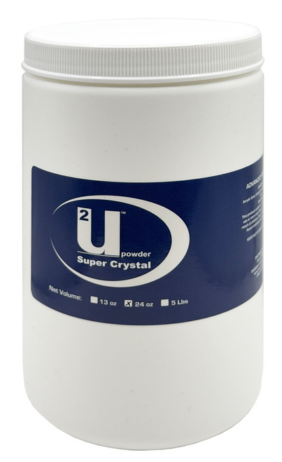 U2 Acrylic Nail Powder Super Crystal Clear - 24 oz