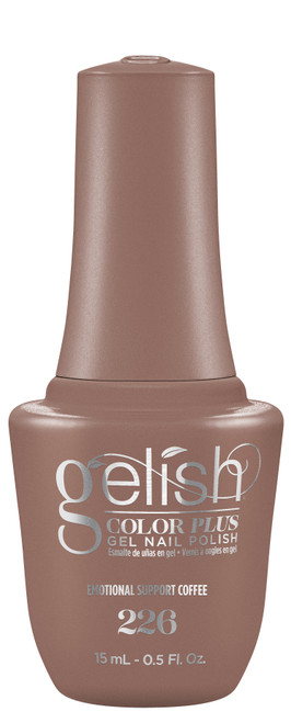Gelish Color Plus Gel Nail Polish Emotional Support Coffee - 0.5 fl oz